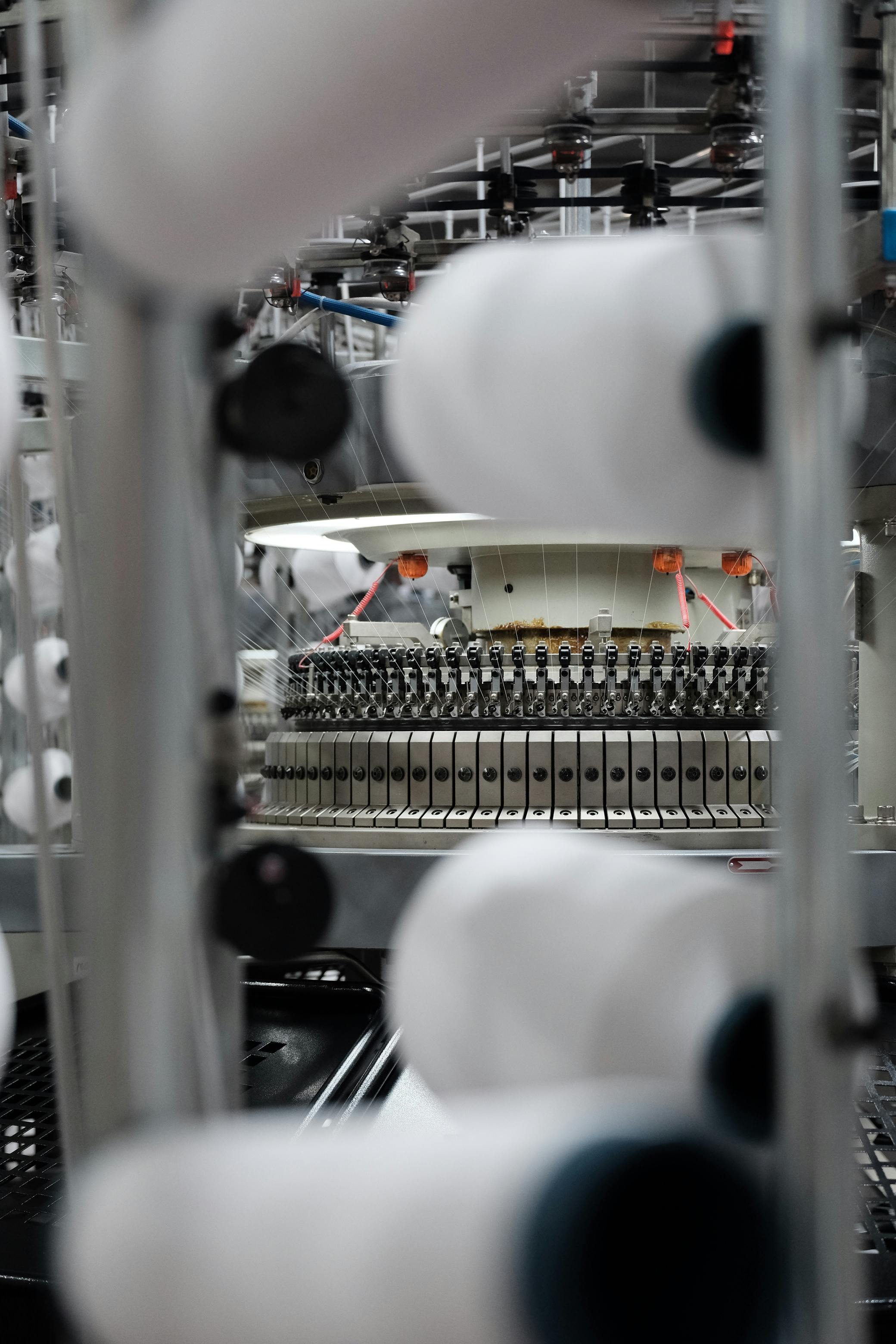Productiemachine op de fabrieksvloer